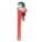 PIPE WRENCH, CAST IRON, 3 1/2 IN JAW CAPACITY, SERRATED, 18 IN OVERALL L, I-BEAM