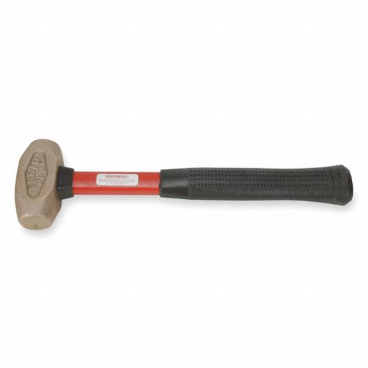 Proto Nonsparking Sledge Hammer 1 1 2 Lb Head Weight 1 1 2 In Head Width 12 In Overall Length 3r511 J1430g Grainger