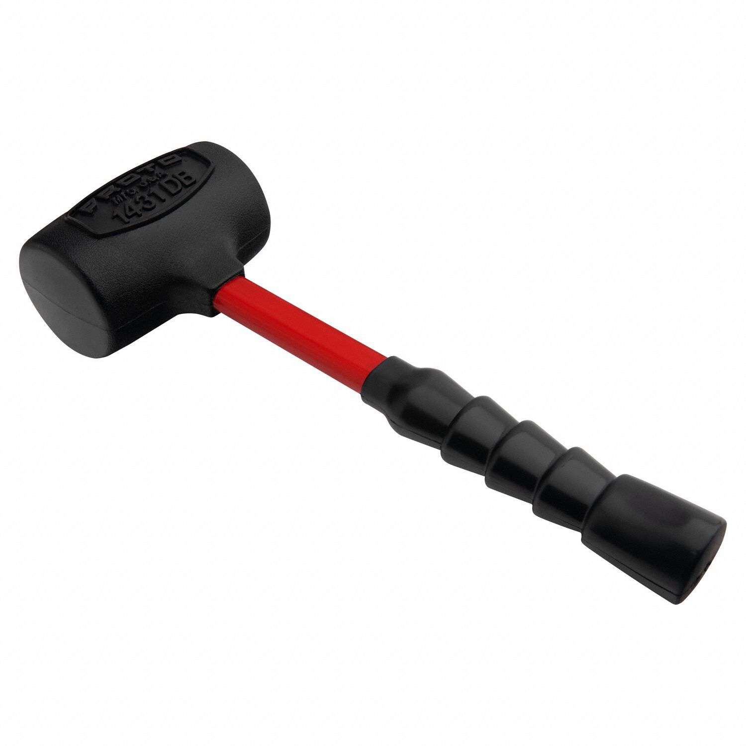 PROTO Dead Blow Hammer Fiberglass Handle, 4 lb Head Wt, 2 7/8 in