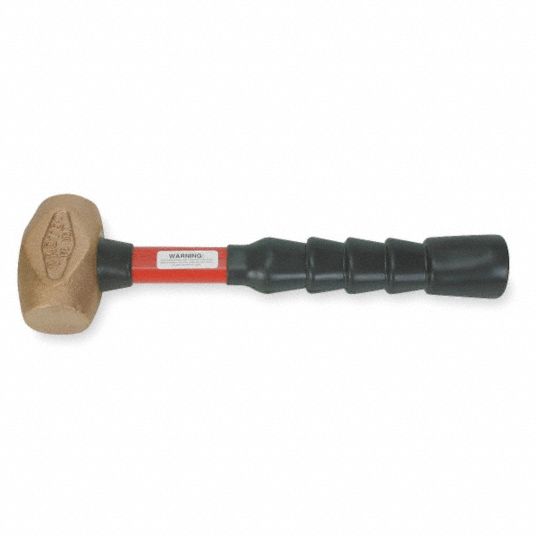 3 lb Brass Hammer, 1 3/4 face