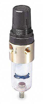 Filter-Regulator: BB3 Series, 1/4 in NPT, 16 cfm, 5 micron, 5 psi to 125 psi, Manual Drain