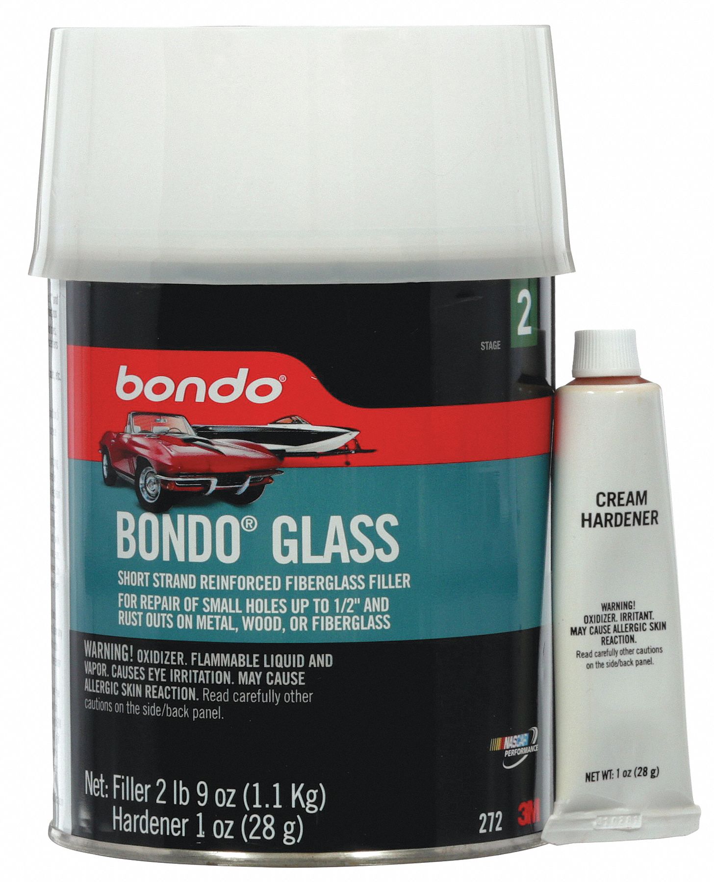 BONDO Fiberglass Reinforced, VOC 246.24, 1 Qt 3RAT1272 Grainger