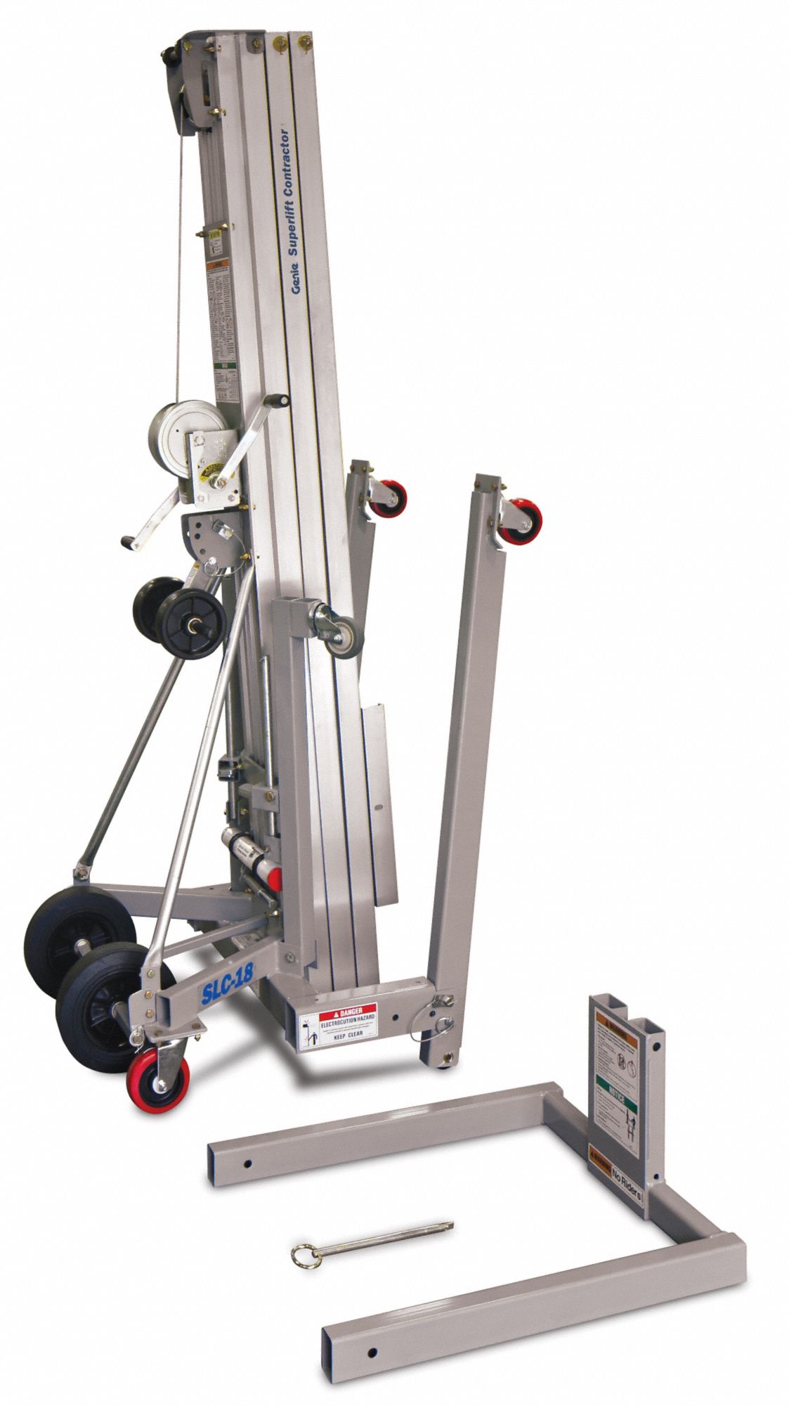 GENIE HeavyDuty Manual Material Lift for Contractors 18 ft 6 in, 650