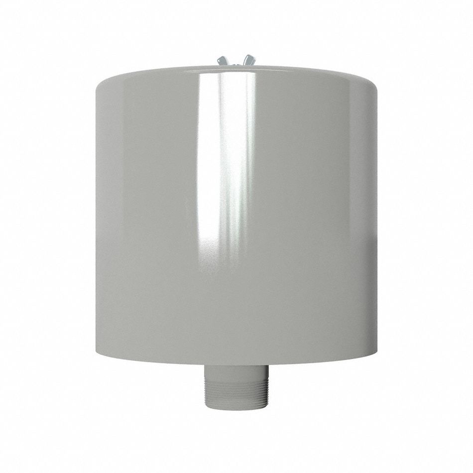 Filter Silencer: 2 1/2 in (M)NPT Inlet Size, 195 cfm, 12.5 in Overall Ht, 10 in Outside Dia