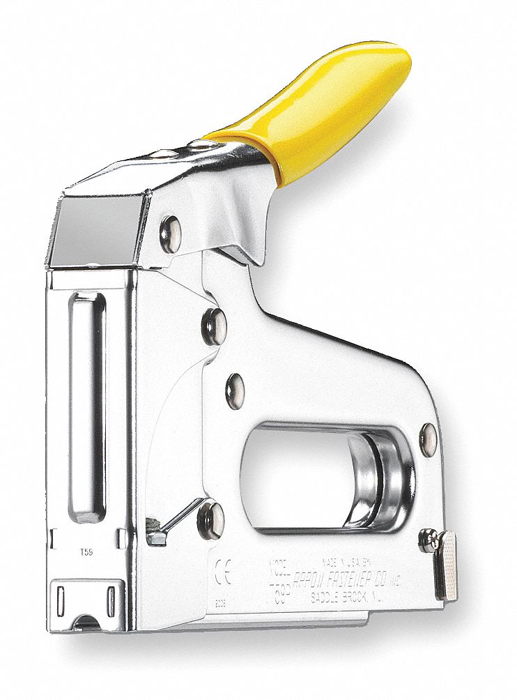 Wire and Cable Staple Gun,1/4 In Crown