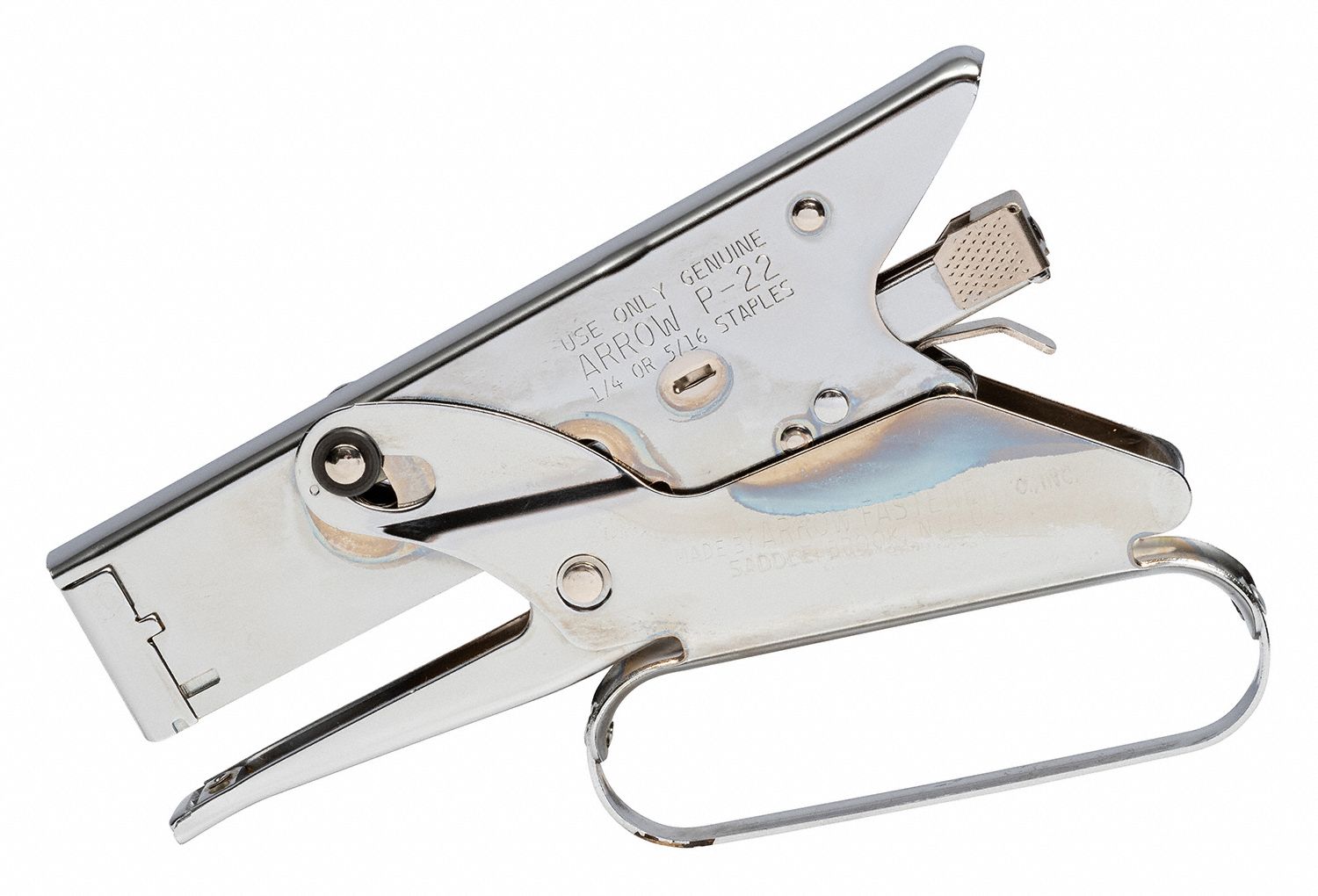 ARROW Plier Stapler 6 3/4 in Overall Lg, For 1/4 in_5/16 in Staple Leg Lg, For 31/64 in Staple