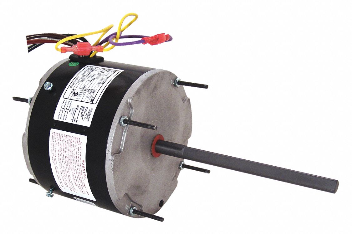Condenser Fan Motor: Stud Mount, Totally Enclosed Air-Over, 1/3 hp Nameplate Horsepower