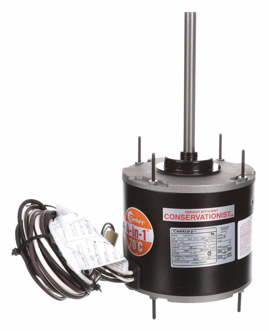 CENTURY, Stud Mount, Totally Enclosed AirOver, Condenser Fan Motor