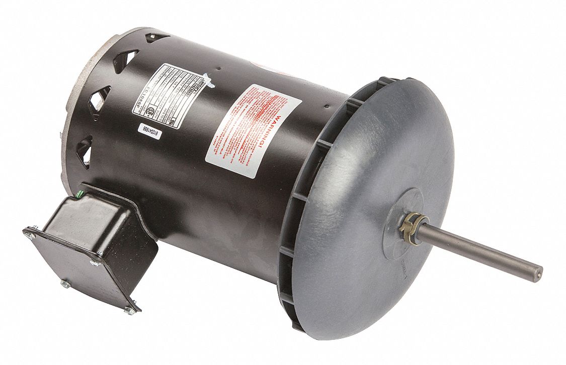 Condenser Fan Motor: Belly Band Mount, Open Air Over, 7/8 hp Nameplate Horsepower, 1 Speed