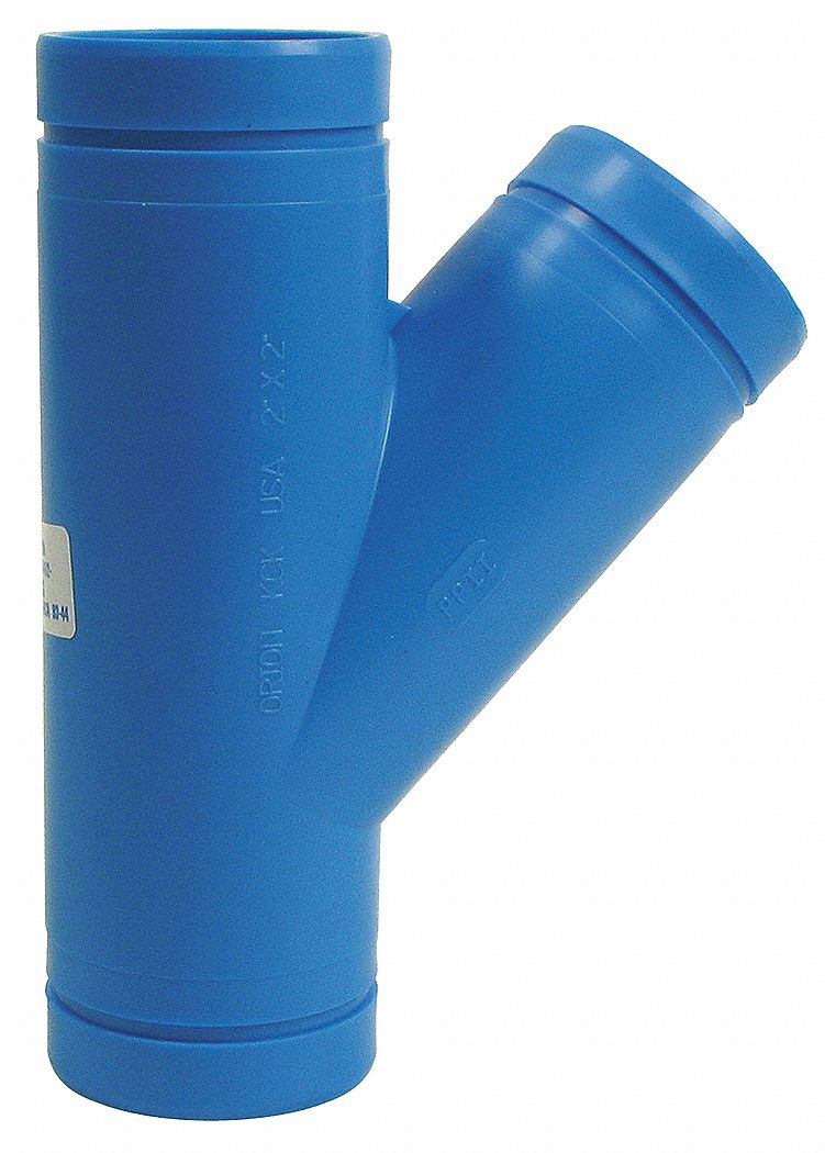 ORION Single Wye 4 in x 4 in x 4 in Pipe Size, Schedule 80, No Hub x