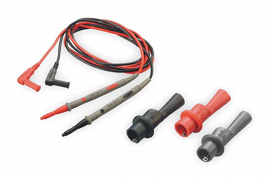 Terminal Test Lead Kit,15A,1000VDC Grainger