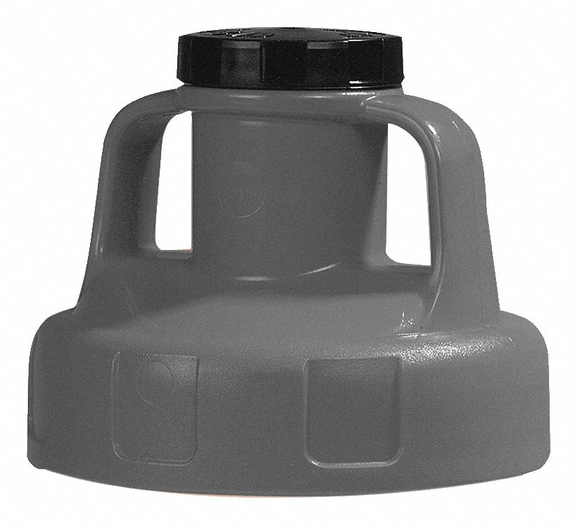 UTILITY LID,W/2 IN OUTLET,HDPE,GRAY