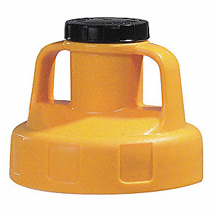 UTILITY LID,W/2 IN OUTLET,HDPE,YELL