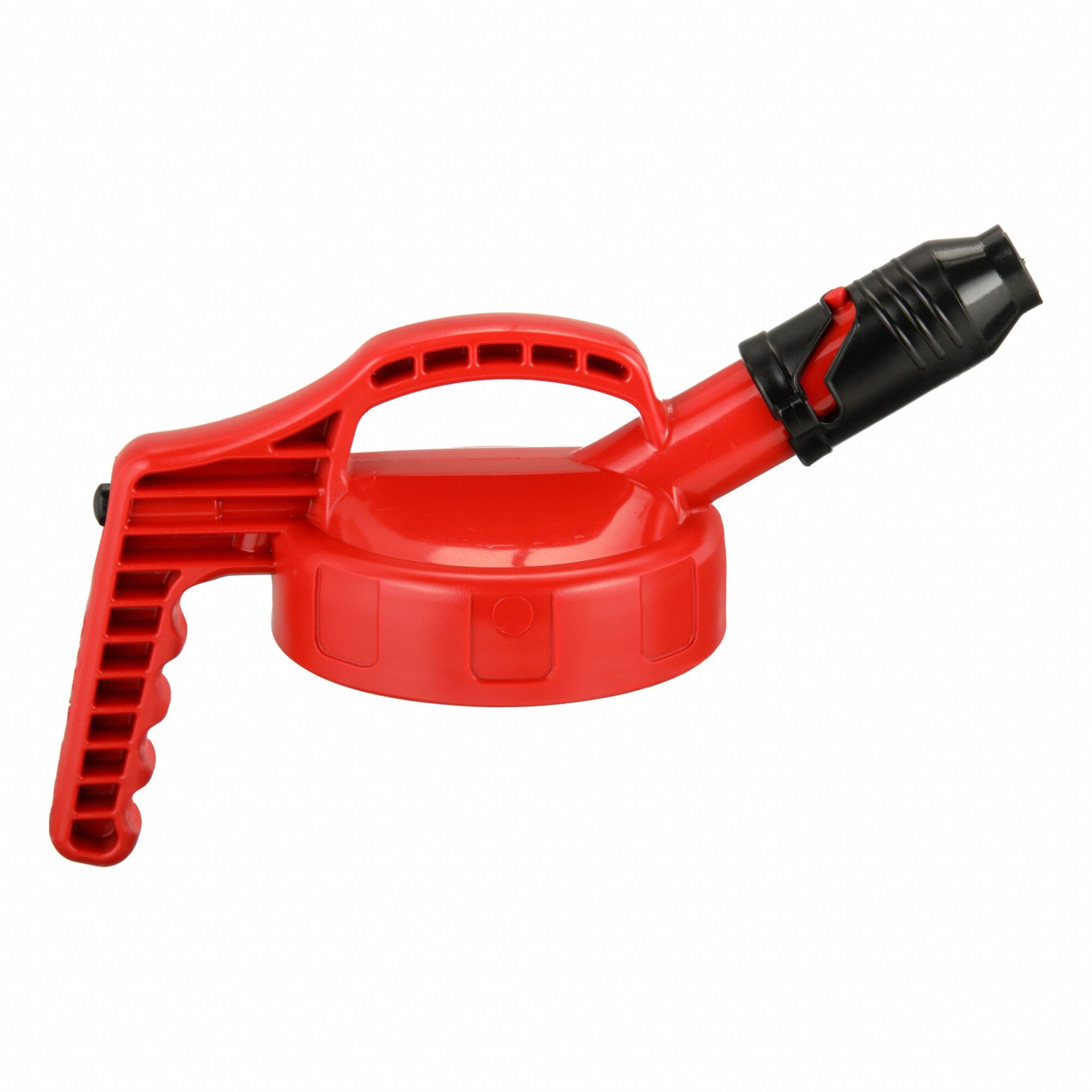 Stumpy Spout Lid: Rigid, 4 3/4 in Spout Lg, 1 in Spout Outside Dia, 5.79 in Lid Outside Dia