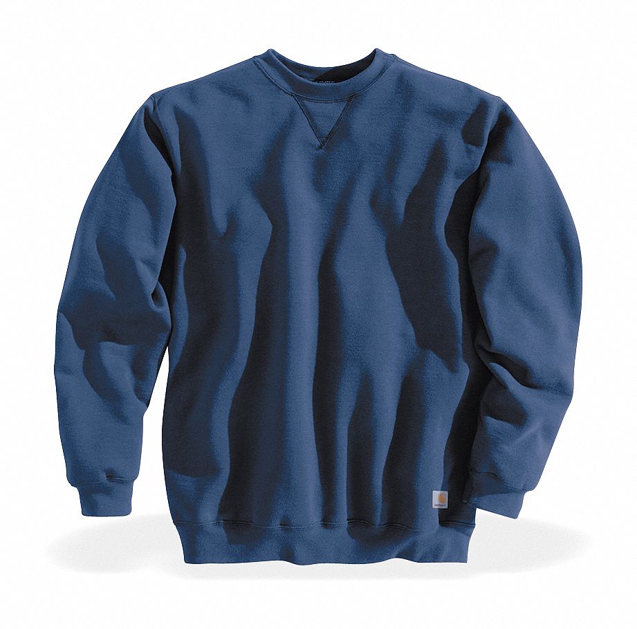 3RFH6 - Crew Neck Sweatshirt Blue Cotton/PET 2XL