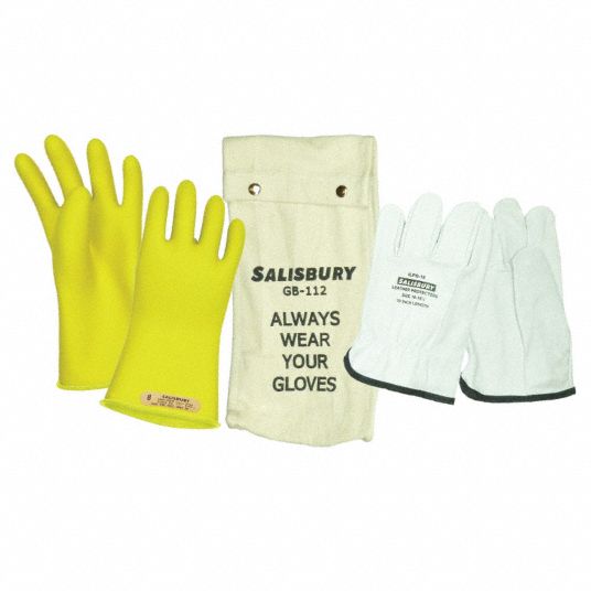 SALISBURY Electrical Glove Kit 1000V AC / 1500V DC, 11 in Glove Lg