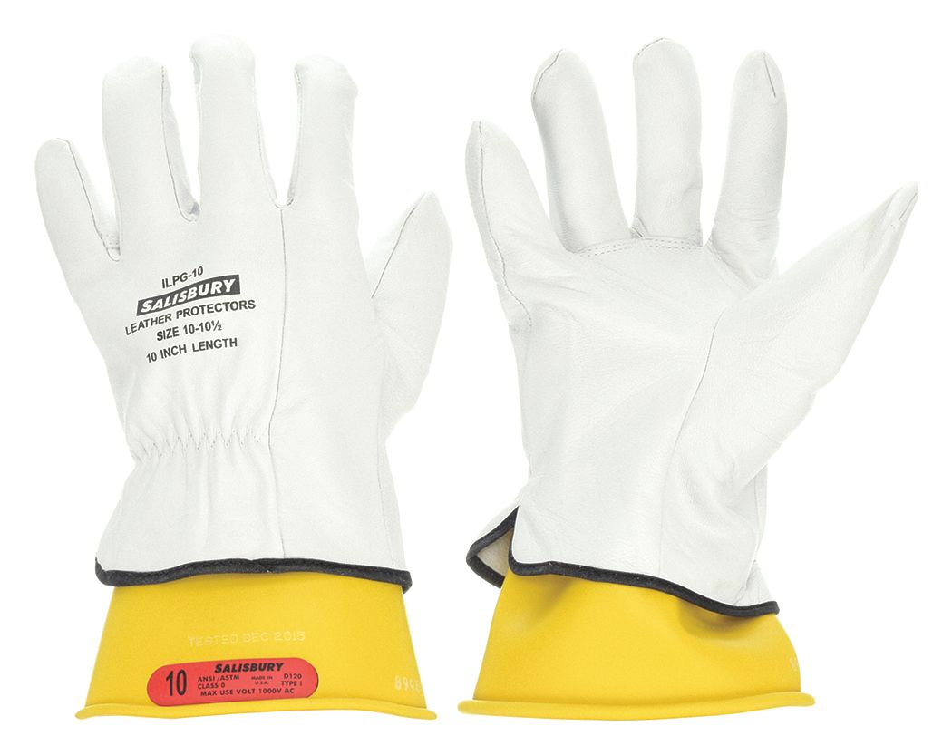 ELECTRICAL GLOVE KIT, 1000V AC/1500V DC, 11 IN LENGTH, YELLOW, GK011Y, CLASS 0