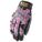 GANTS DE MÉCANICIEN AUTHENTIQUES, L (9) CUIR SYNTHÉTIQUE CLARINO, ROSE CAMO, PAUME EN CUIR