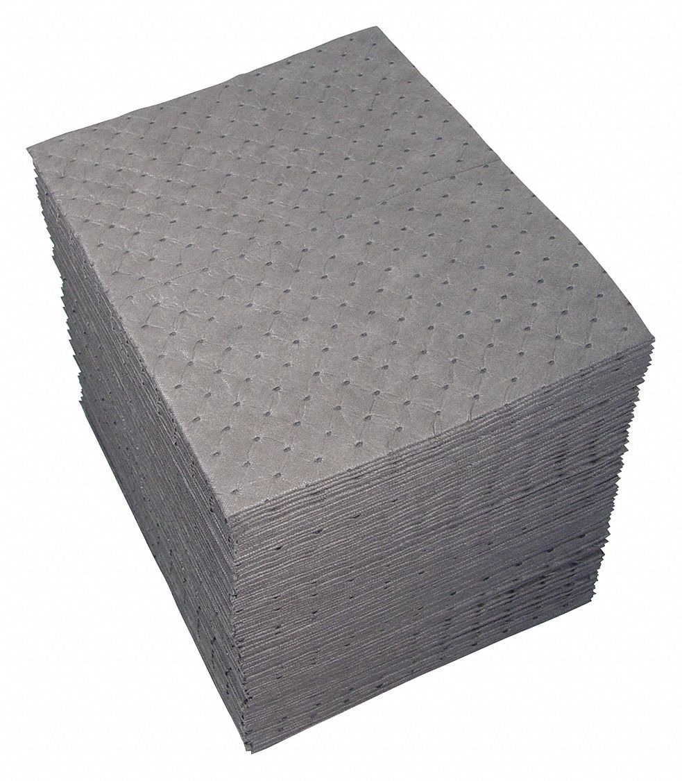 ABSORBENT PAD, 19 OZ ABSORBED PER PAD, 31 GALLON CAPACITY, CASE,200 PK