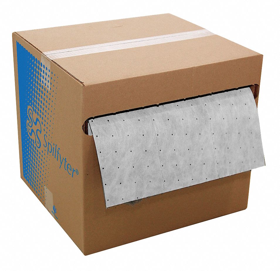 Absorbent Roll, Oil-Based Liquids, White