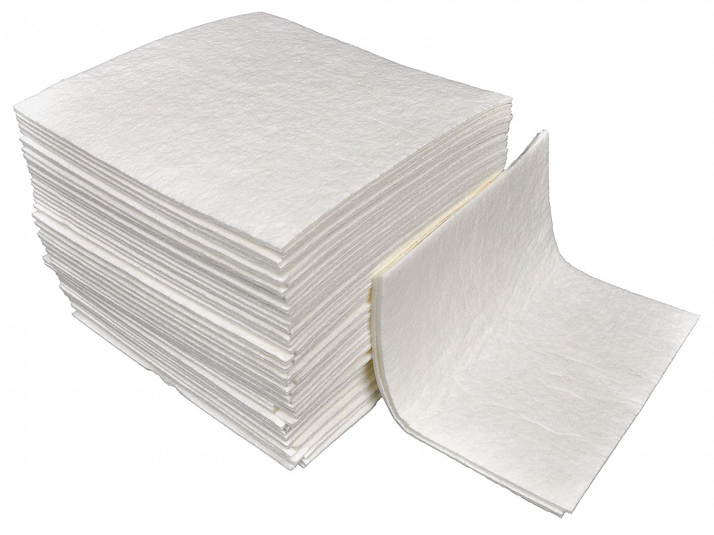 SPILFYTER Absorbent Pad, Universal, White, PK100 3RPD2151050 Grainger