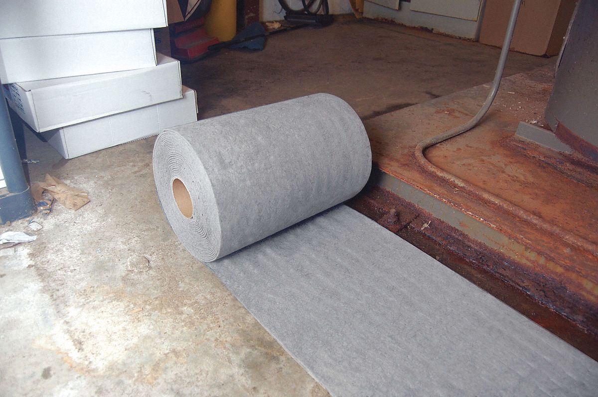 Absorbent Roll, Universal, Gray, 150 ft.L
