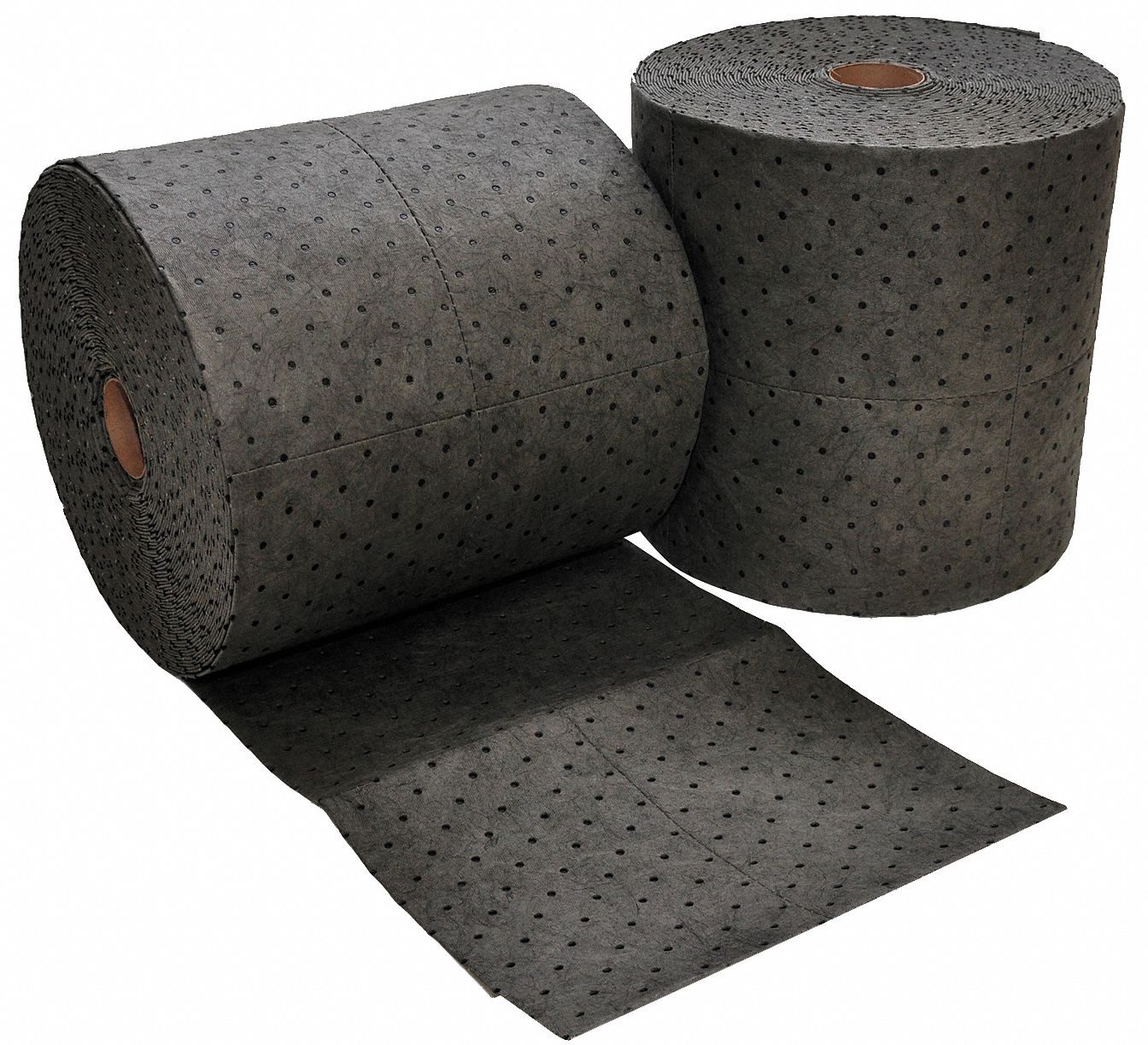 Sorbent Roll: 150 ft Lg, 16 in Wd, Gray, Polypropylene, 150 ft Roll Lg, Box, 2 PK