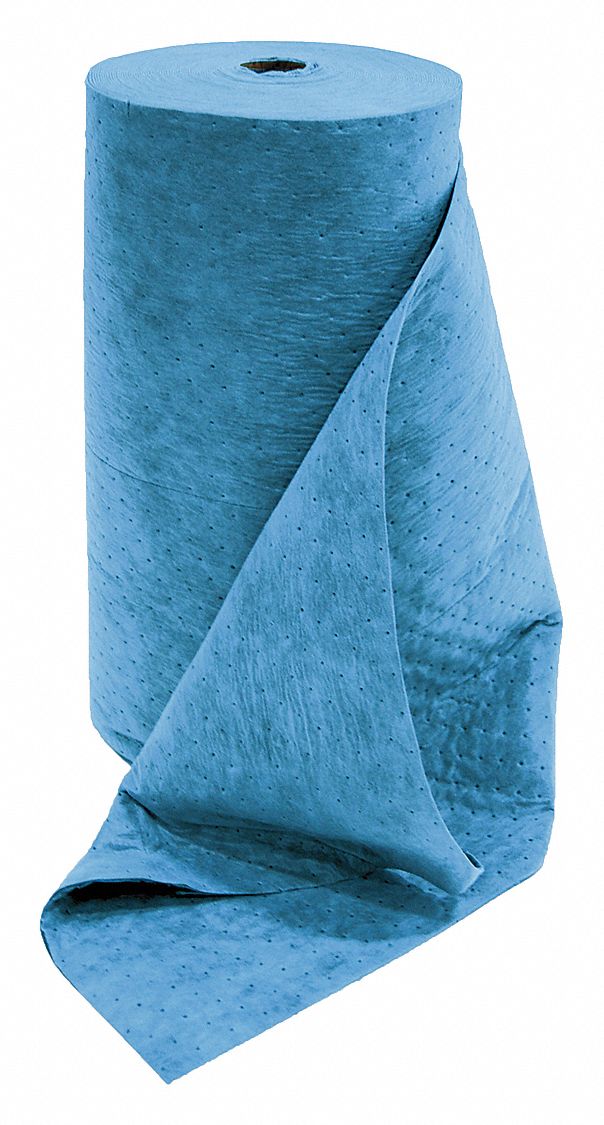 Absorbent Roll, Oil-Based Liquids, Blue