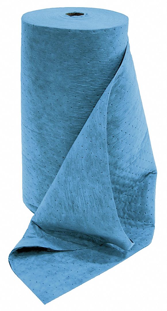 Absorbent Roll, Oil-Based Liquids, Blue