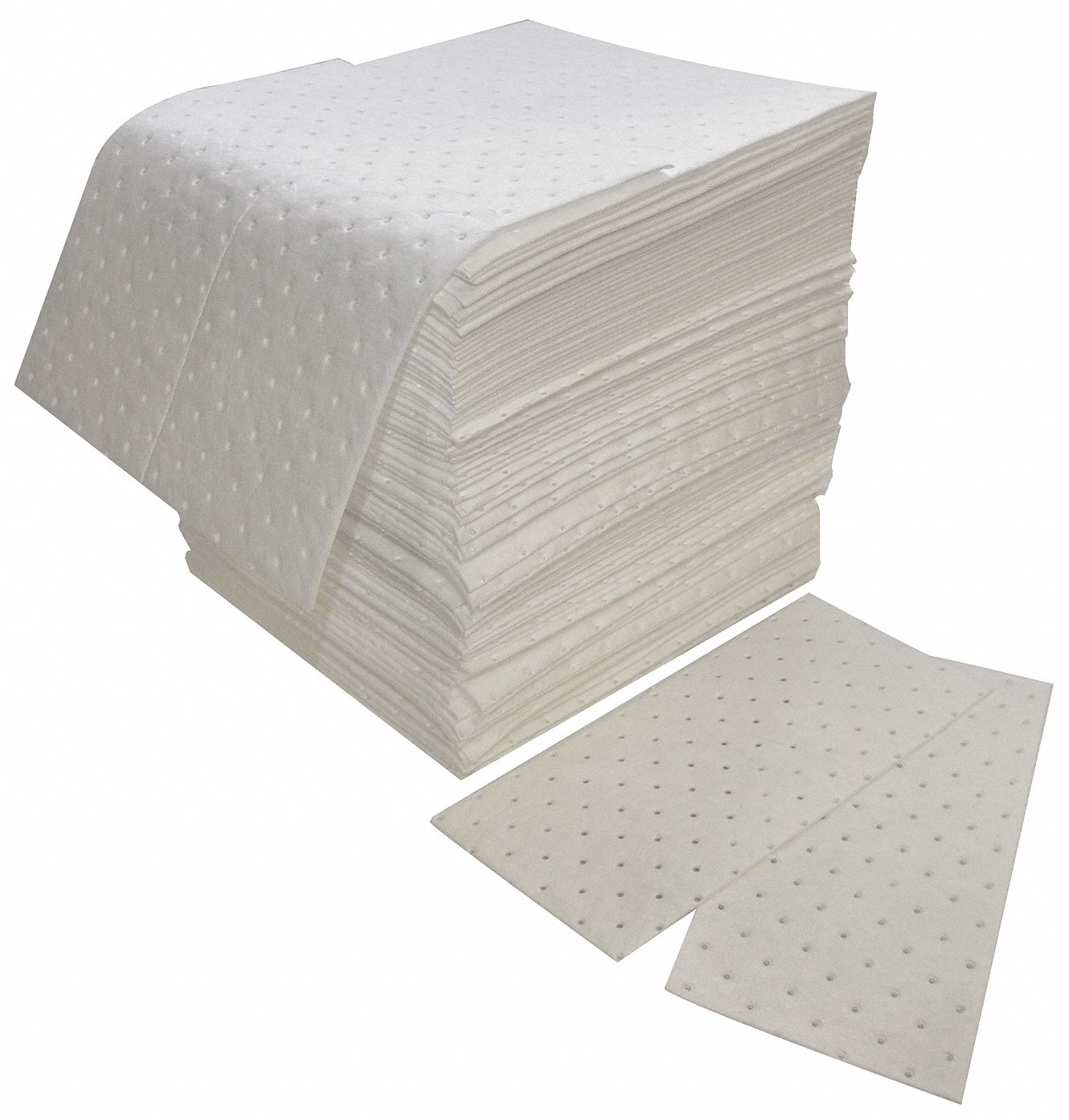 Absorb Pad, Oil-Based Liquids, White, PK100