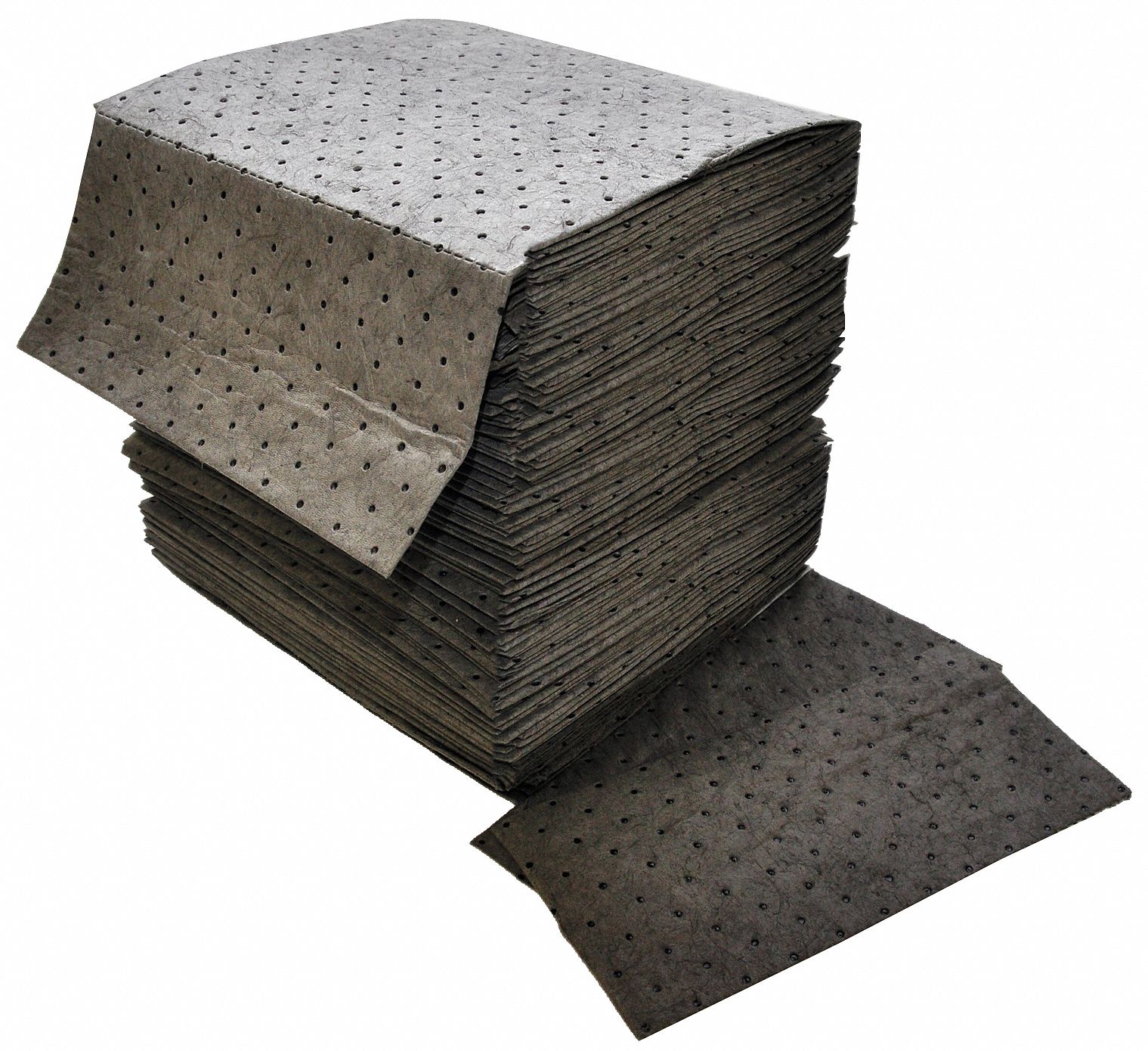 SPILFYTER Absorbent Pad, Universal, Gray, PK100 3RRA5DB72 Grainger
