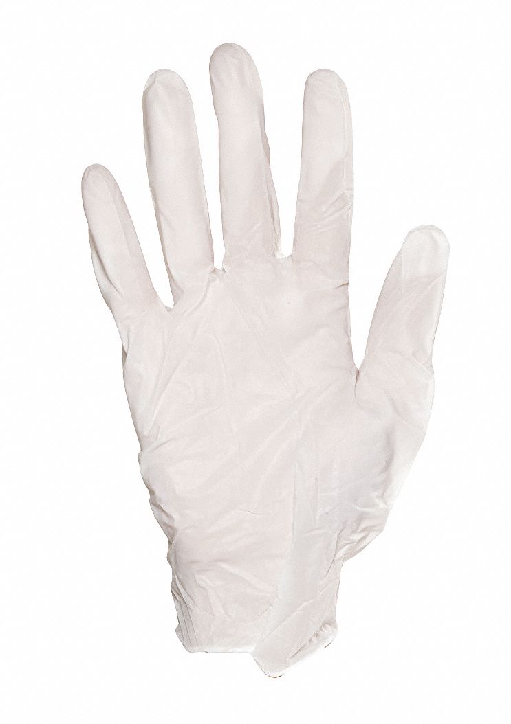 Disposable Gloves,Vinyl,L,Clear,PK100