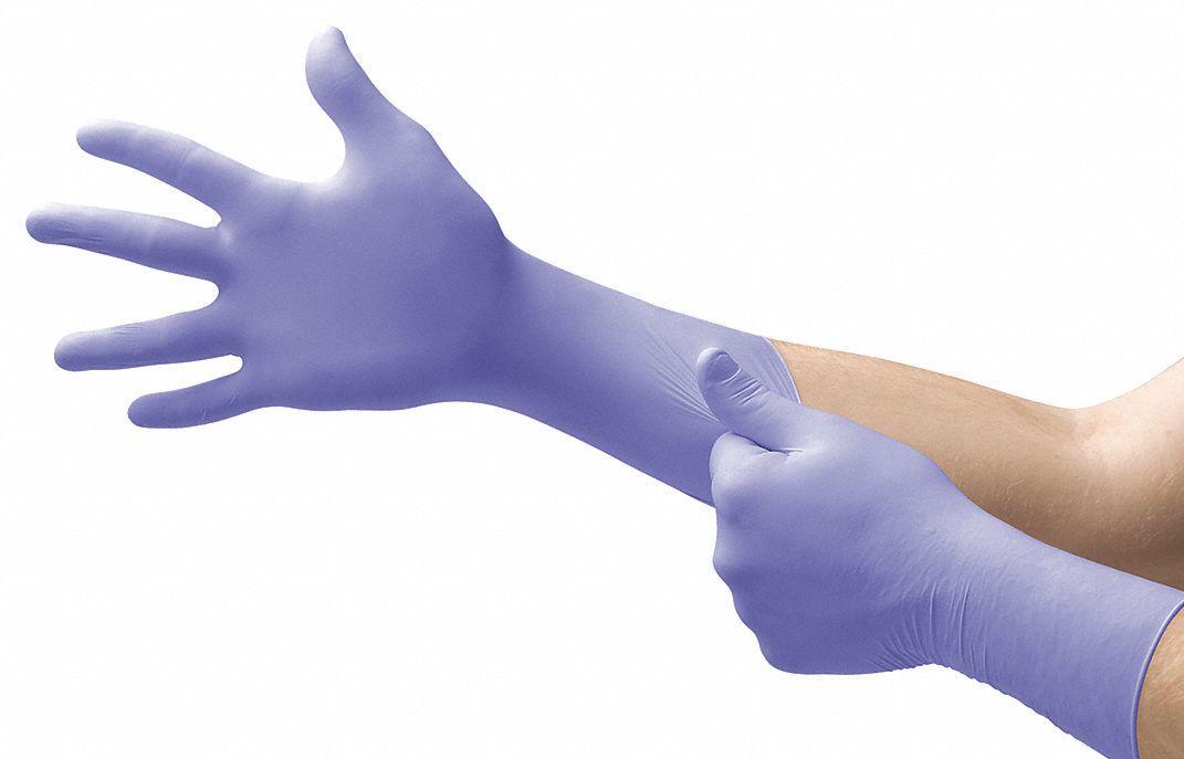 MICROFLEX, Food-Grade/Medical-Grade, 3XL ( 12 ), Disposable Gloves -  43Y344