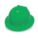 NON-SLOTTED HARD HAT, CSA, TYPE 1, CLASS E, PE, 4-PT STAZ-ON PINLOCK, FULL BRIM, GREEN