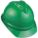 SLOTTED CAP, CSA Z94.1-2015, TYPE 1, CLASS E, PE, 6-PT FAS-TRAC III RATCHET, FRONT BRIM, GRN