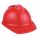 SLOTTED CAP, CSA Z94.1-2015, TYPE 1, CLASS E, PE, 6-PT FAS-TRAC III RATCHET, FRONT BRIM, RED