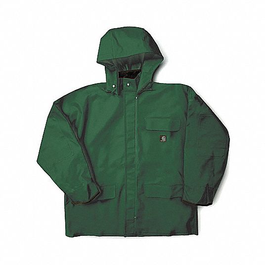 CARHARTT Rain Jacket with Detachable Hood 3RRW1C64 GRN REG 3XL