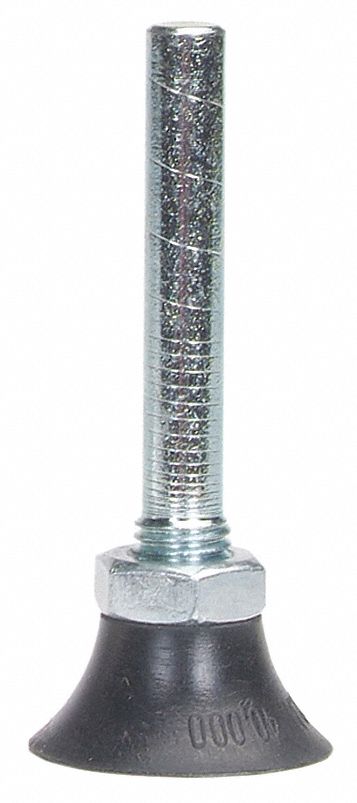 Quick Change Disc Backup Pad: TP, 3 in Dia, 1/4 in Straight-Shank, Hard Density