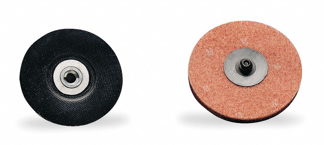 QUICK CHANGE DISC BACKUP PAD, TS, 3 IN DIAMETER, ¼ IN STRAIGHT SHANK, HARD DENSITY