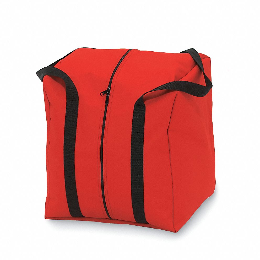 GEAR BAG,19-1/2 WX 17 DX 15-1/2 IN H,RED