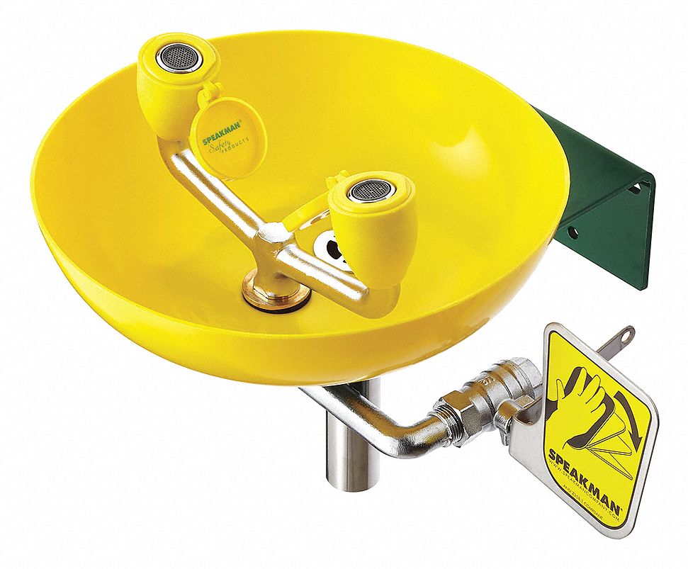 SPEAKMAN Estación para Lavado de Ojos activado por Mango de Empuje