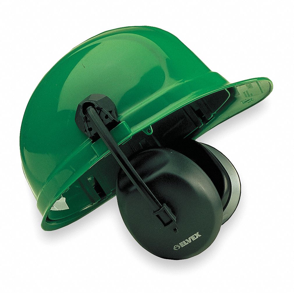 ELVEX, Hard HatMounted Earmuff, Passive, Ear Muffs 3RXE3HM6093 Grainger