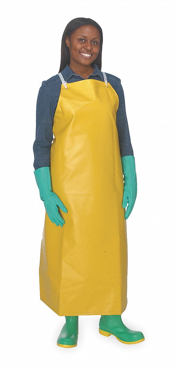 yellow apron