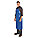 CHEMICAL RESISTANT APRON,BLUE,50 IN L