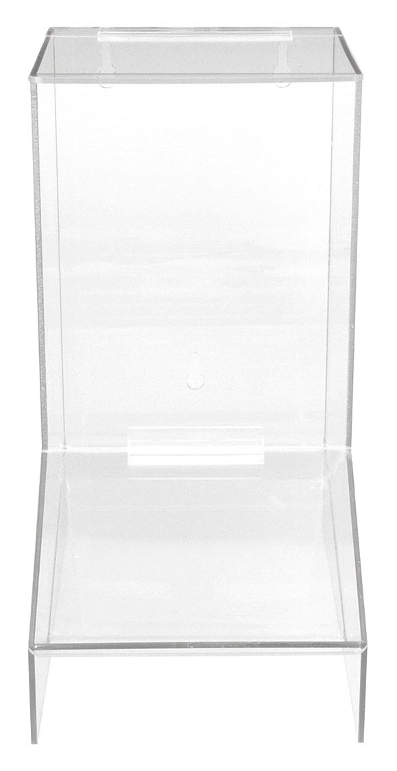 FINGER COTS DISPENSER, CLEAR ACRYLIC, TOP LOAD, 12½ X 6 X 8½ IN
