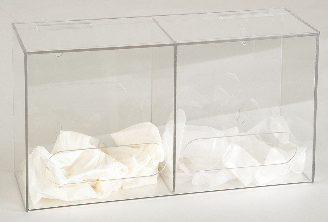 GRAINGER APPROVED Bulk Glove Dispenser, 2 Compartments 3RZT43RZT4