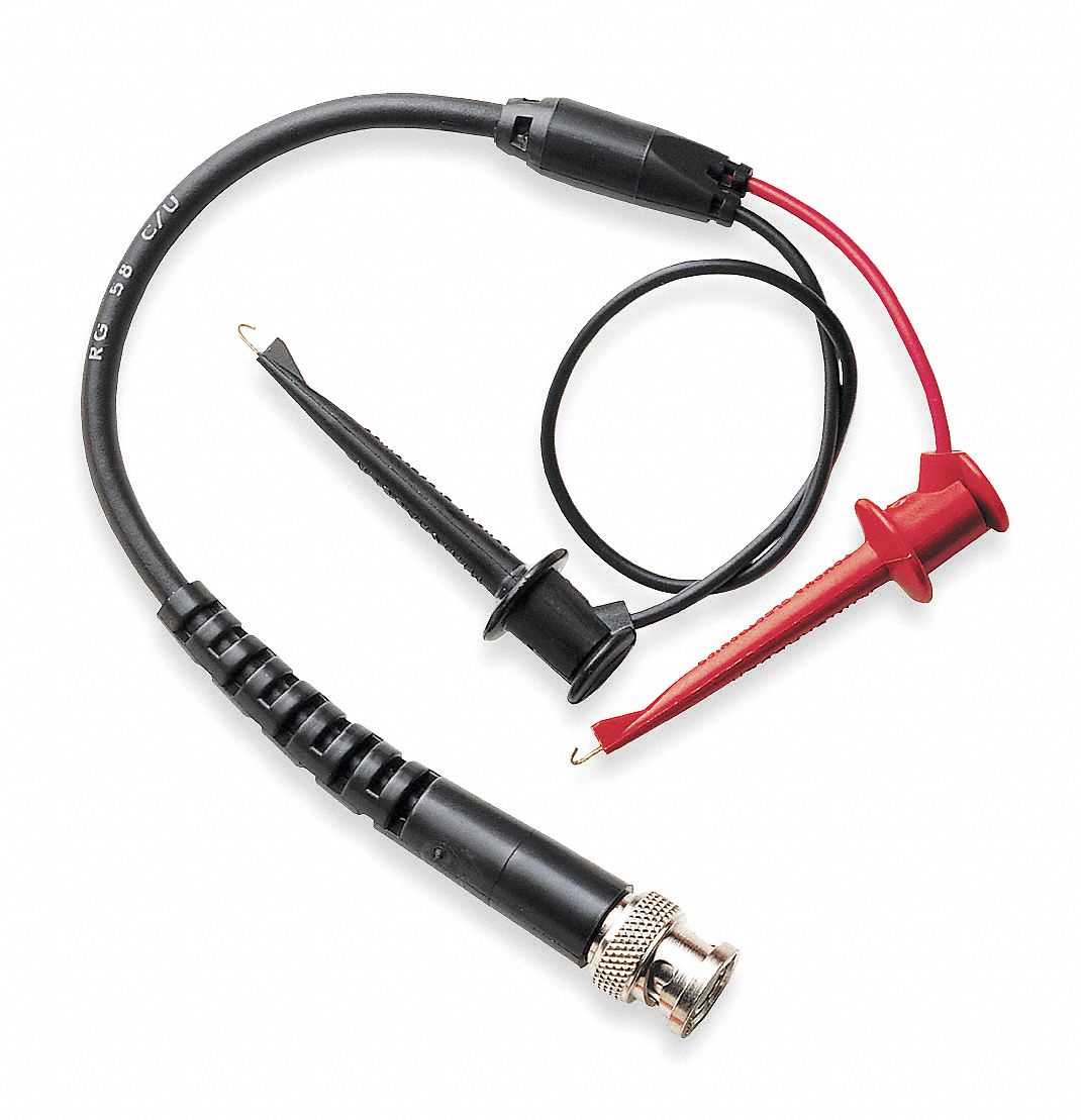 POMONA Mini Hook Test Lead, Black/Red, 300VAC 3T0345187C36 Grainger