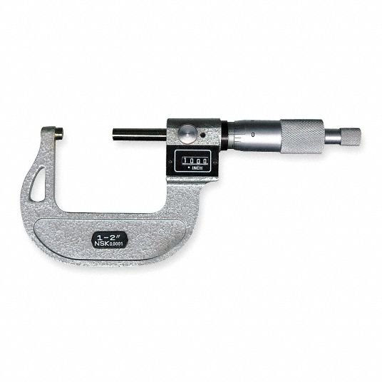 Digital Micrometer, Long Form Calibration Certificate No Grainger