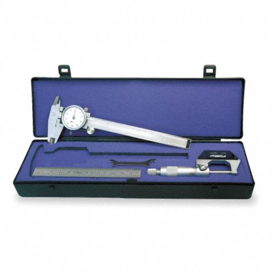 Precision Measuring Tool Kit,3pc Grainger