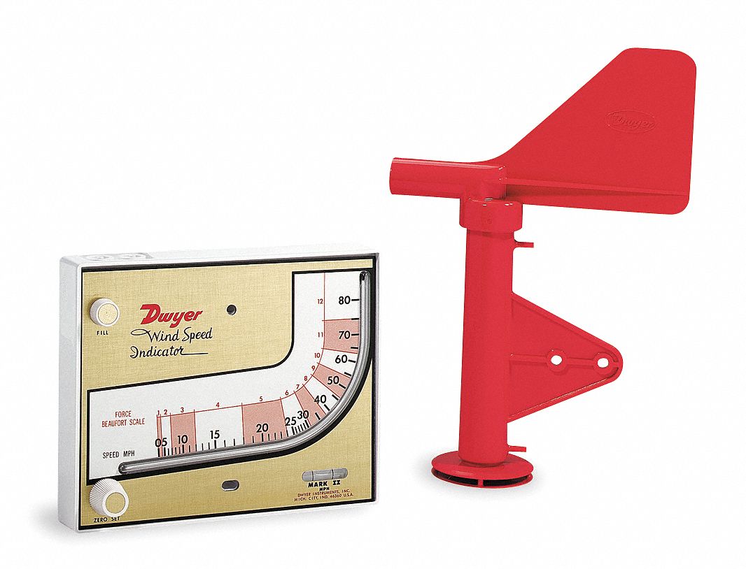 Wind Speed Meter,0 to 80 mph